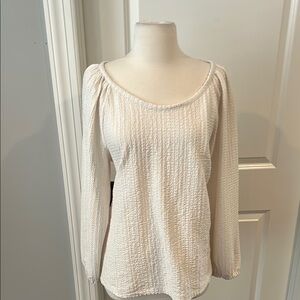 Loft Elegant Cream Women's Top